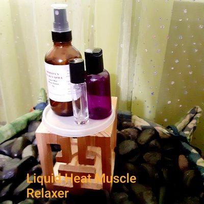 Liquid Heat in an applicator bottle. Handcrafted using 6 organic essential oils