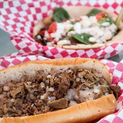 A Mouthwatering Philly Cheese Steak and Gyro