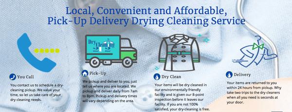 Why take two trips to the dry cleaners when all you need is seconds at your door.