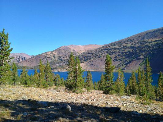 Saddlebag Lake view from our campsite