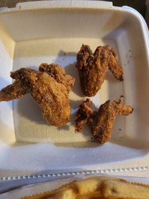 Chicken wings vs pigeon wings