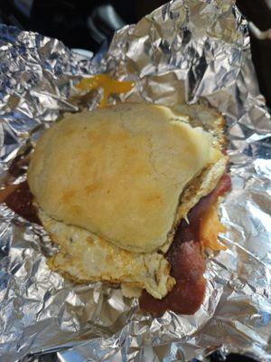 Country Ham, Egg, and Cheese Biscuit