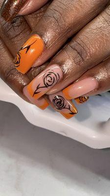 Acrylic overlay with hand painted art