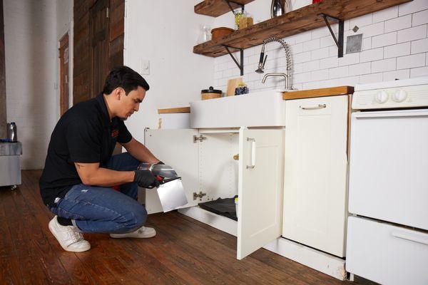 One of our Service Technicians at work