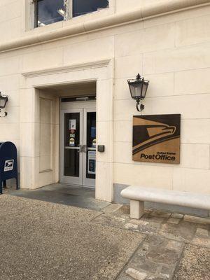 Front view of the building