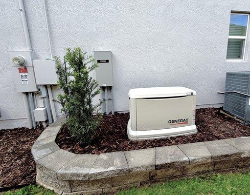 26kw Generac Standby Generator and Transfer switch, installed by Blueprint Electric