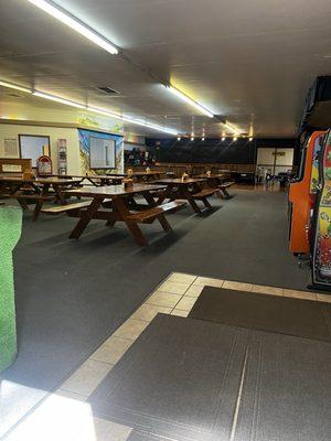 Completely empty, zero employees, zero people, and every single game was out of order!