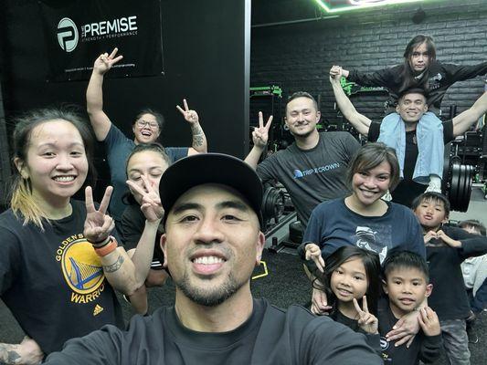 After a Rhythm + Burn class prior to that the kids had Strength + Striking.