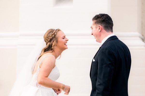 Inside out braid even better than the picture I showed them of what I wanted