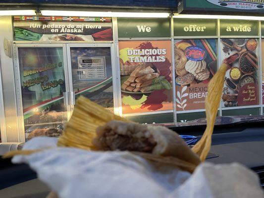 Pork tamales! Best I ever had in Alaska!