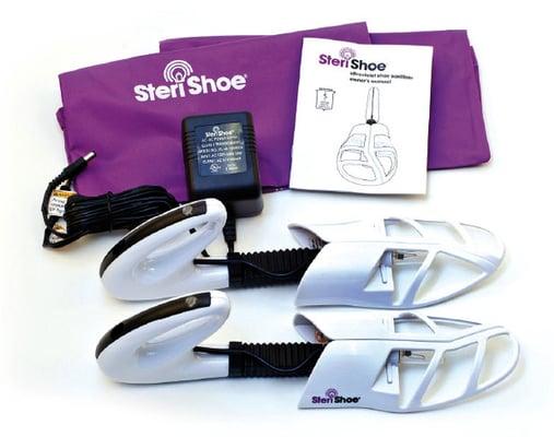 Let SteriShoe kill 99.9% of the fungus in your shoes.