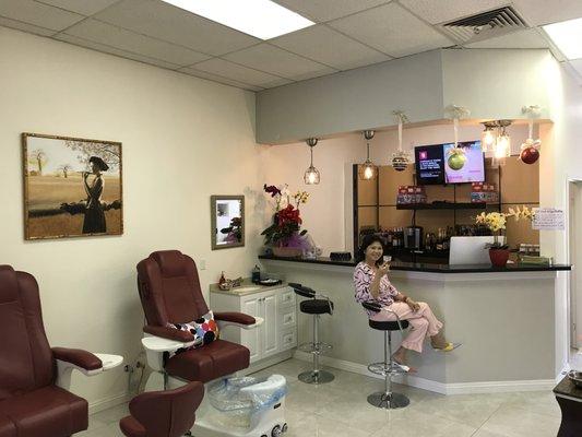 Delicious drink in a warm enviroment