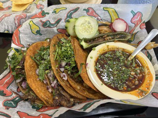 Birria tacos