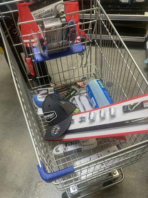Loaded up my cart with a free hat (I spent over $35) and some goodies I want and need