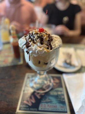 Sundae. Chocolate Turtle Brownie
