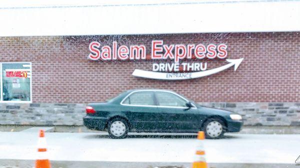 Side of the convenience store