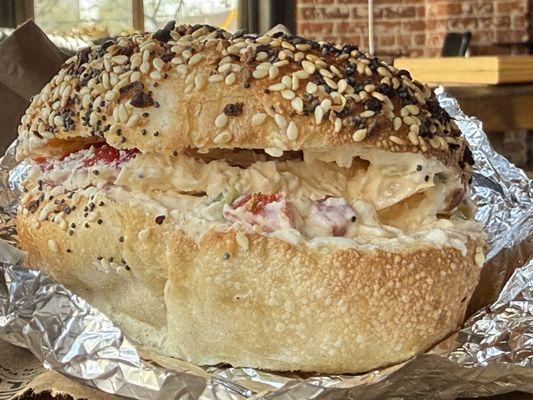 The BEST BAGEL IVE HAD USA WIDE! FRESH DOUGH FLAVOR PROFILE ON POINT!