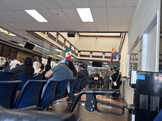 Disrespectful, where is the USA Flag? Terribly LONG process.