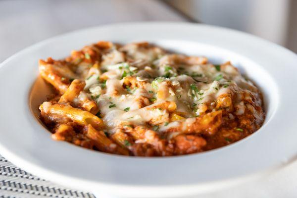 Penne Bolognese // red wine meat sauce, melted mozzarella