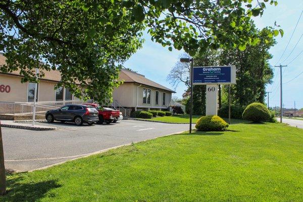 Exterior view of Graham Behavior Services with clinic building in West Long Branch, NJ.