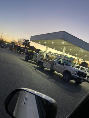 Covering the pumps and not even getting gas