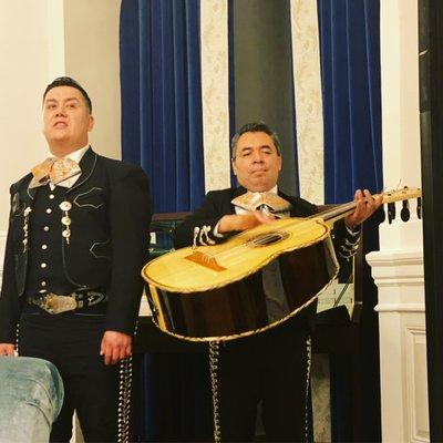 Look at the lead singer of mariachi band!