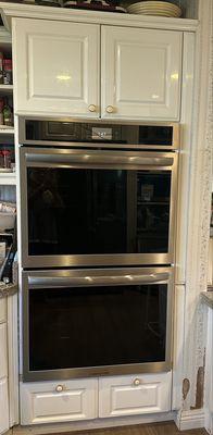 Completed double wall oven installed!