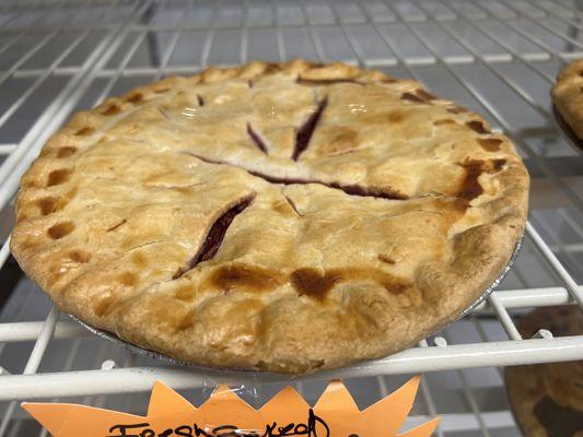 Cherry pie was very good, my husband had apple pie warmed and it was amazing