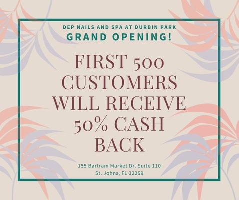 Grand Opening Promotion