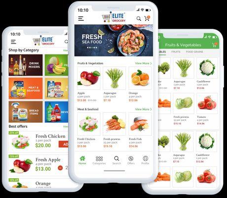 Grocery mobile app