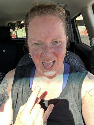 After my first class.