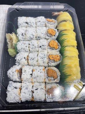 Tropical Roll, Spicy Tuna Roll, Spicy Crab Roll