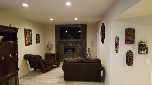 Basement Remodeling Project in Blue Bell, Pa