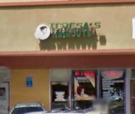 They're in the shop Teresa's haircuts, it a hair and nail salon.