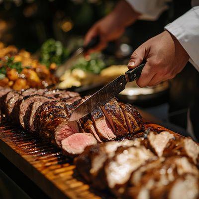 Beef Carving Station catered by EventPlanWithME