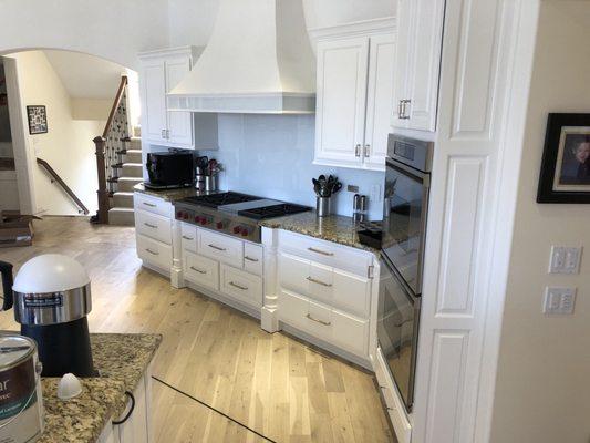 After on site kitchen refinish