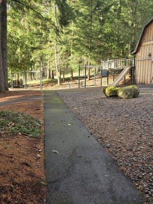 Playground next to bridal suite