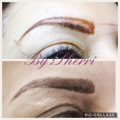 Looking for professional permanent makeup artist? Ask for Sherri.... even with the really old tattoo... call : 818-245-2573