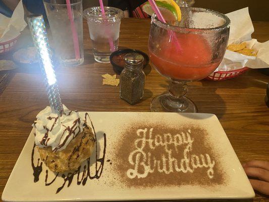 Birthday dessert
