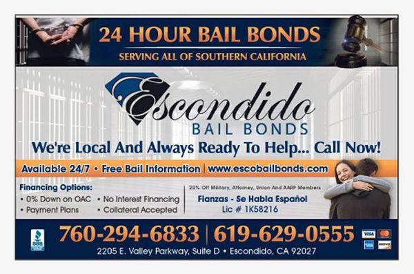 Escondido Bail Bonds