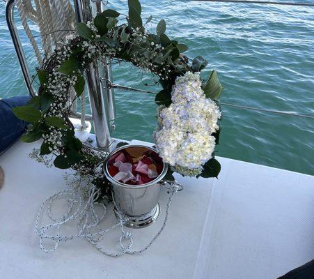 Biodegradable wreath I made thanks to tips given by Tawanna and from their informational video.