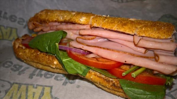 Black forest, doublé meat on honey grain...pretty good