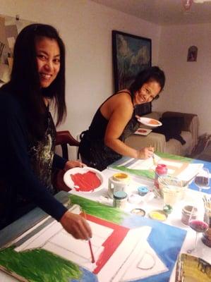 Painting truly is therapeutic. I LOVED every minute of this class.