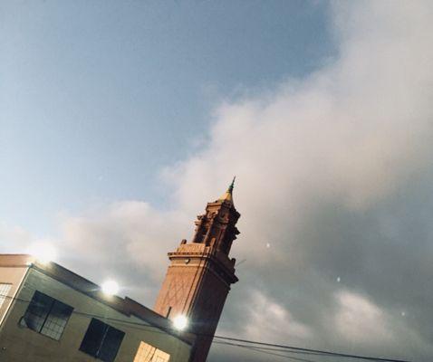 Even the gray skies make this tower look magical .