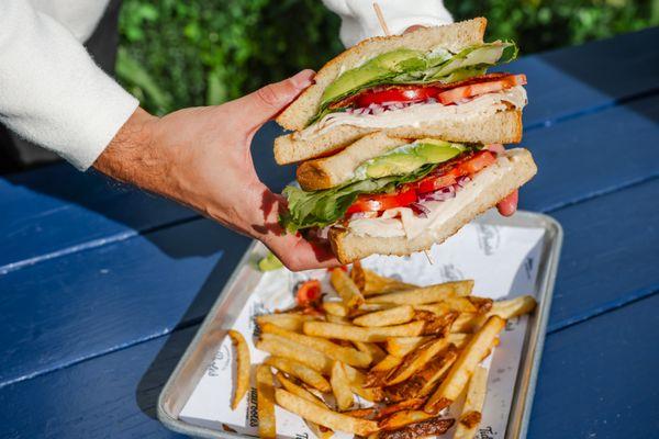 TidePoole's Turkey Club Sandwich
