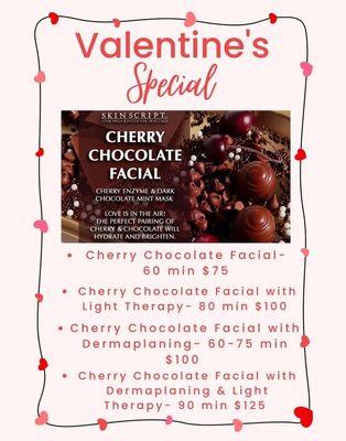 February Special was one of the best facials! My face was so smooth and moisturized!