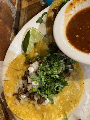 One of my 4 carne asada tacos