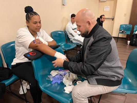 Debut Kickboxing Match