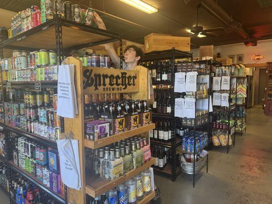 Liquor, beer and wine
