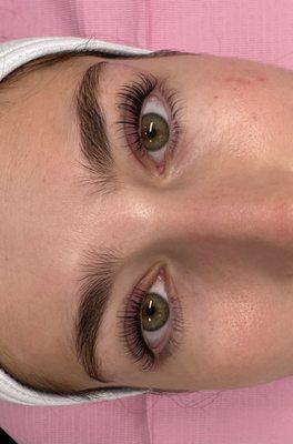 Lash lift and tint